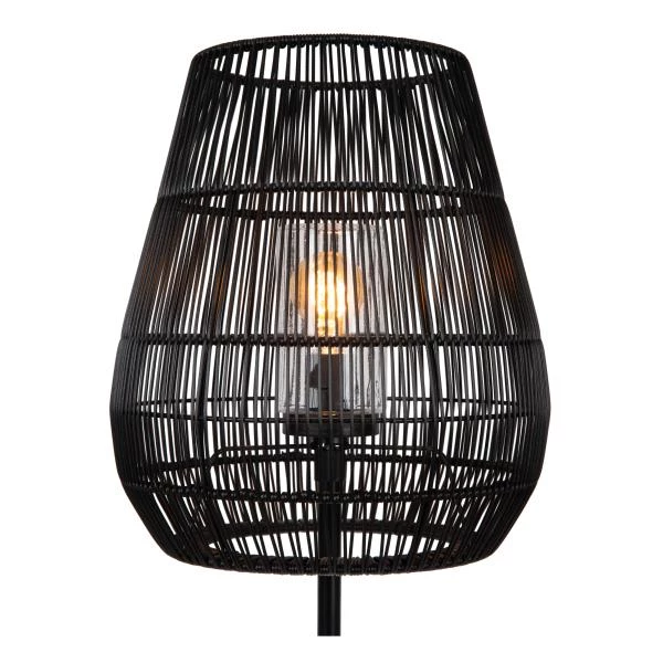 Lucide NERIDA - Lampadaire Intérieur/Extérieur - Ø 35 cm - 1xE27 - IP44 - Noir - détail 1